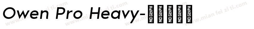 Owen Pro Heavy字体转换